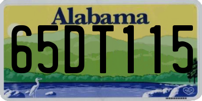 AL license plate 65DT115