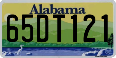 AL license plate 65DT121