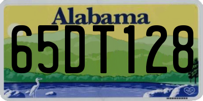 AL license plate 65DT128