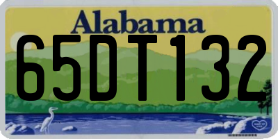 AL license plate 65DT132