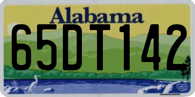 AL license plate 65DT142