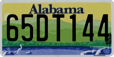 AL license plate 65DT144