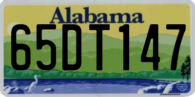 AL license plate 65DT147