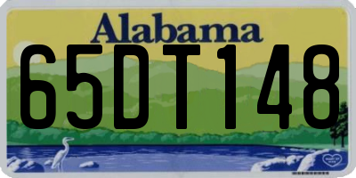 AL license plate 65DT148