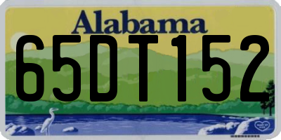 AL license plate 65DT152