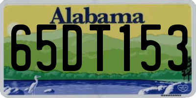 AL license plate 65DT153