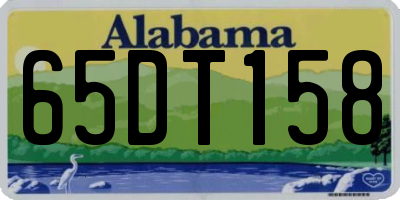 AL license plate 65DT158