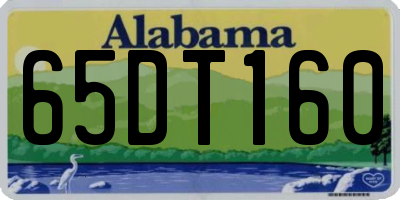AL license plate 65DT160