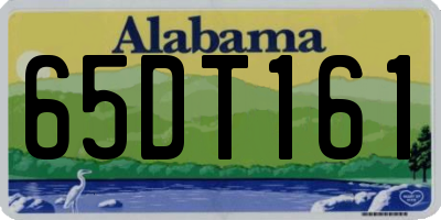 AL license plate 65DT161