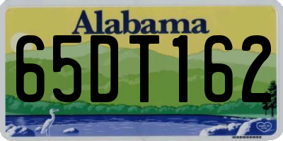 AL license plate 65DT162