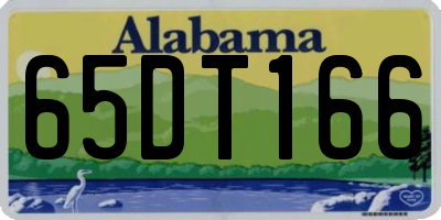 AL license plate 65DT166