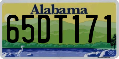 AL license plate 65DT171