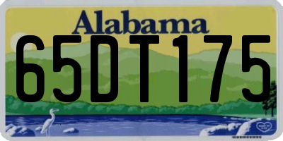AL license plate 65DT175