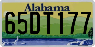 AL license plate 65DT177