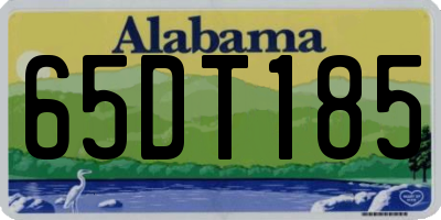 AL license plate 65DT185