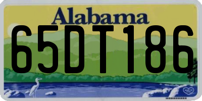 AL license plate 65DT186
