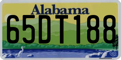 AL license plate 65DT188