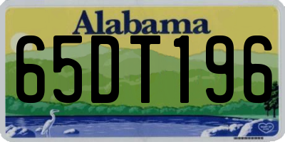 AL license plate 65DT196