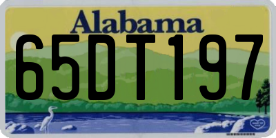 AL license plate 65DT197