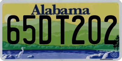AL license plate 65DT202