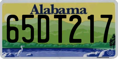 AL license plate 65DT217