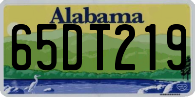 AL license plate 65DT219