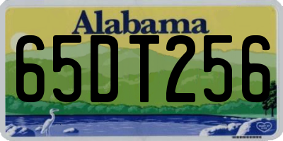 AL license plate 65DT256