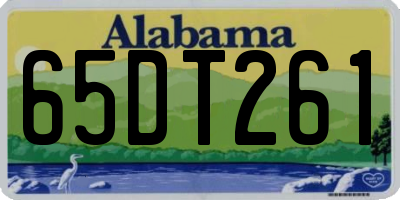 AL license plate 65DT261