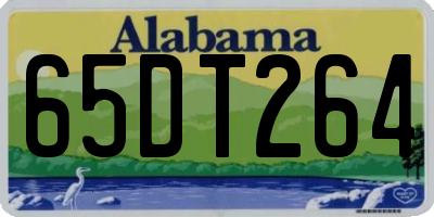 AL license plate 65DT264
