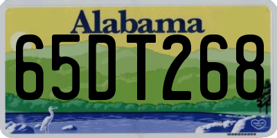 AL license plate 65DT268