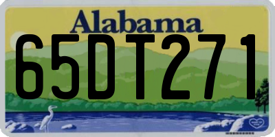 AL license plate 65DT271