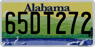 AL license plate 65DT272
