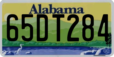 AL license plate 65DT284