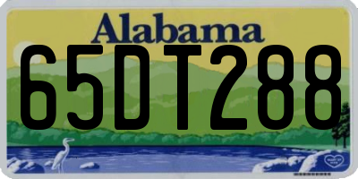 AL license plate 65DT288