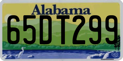 AL license plate 65DT299