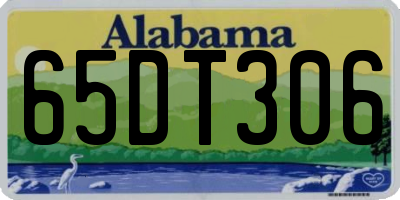AL license plate 65DT306