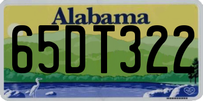AL license plate 65DT322