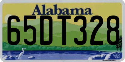 AL license plate 65DT328