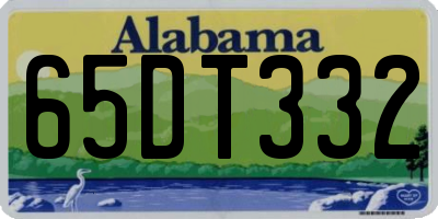 AL license plate 65DT332