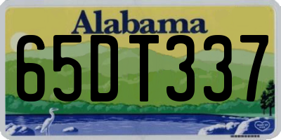AL license plate 65DT337