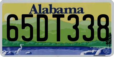 AL license plate 65DT338