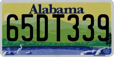 AL license plate 65DT339