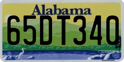 AL license plate 65DT340