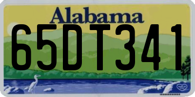 AL license plate 65DT341