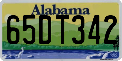 AL license plate 65DT342