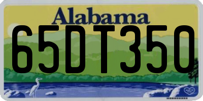AL license plate 65DT350