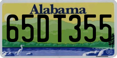 AL license plate 65DT355