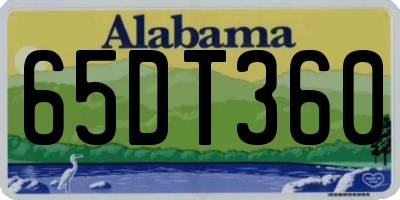 AL license plate 65DT360