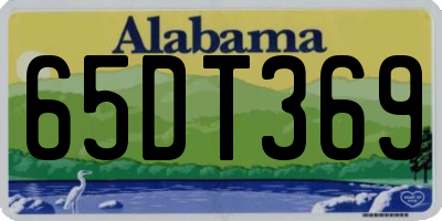 AL license plate 65DT369