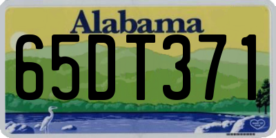 AL license plate 65DT371